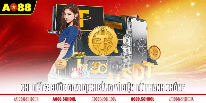 Chi tiết 3 bước giao dịch bằng ví điện tử nhanh chóng Chi tiết 3 bước giao dịch bằng ví điện tử nhanh chóng