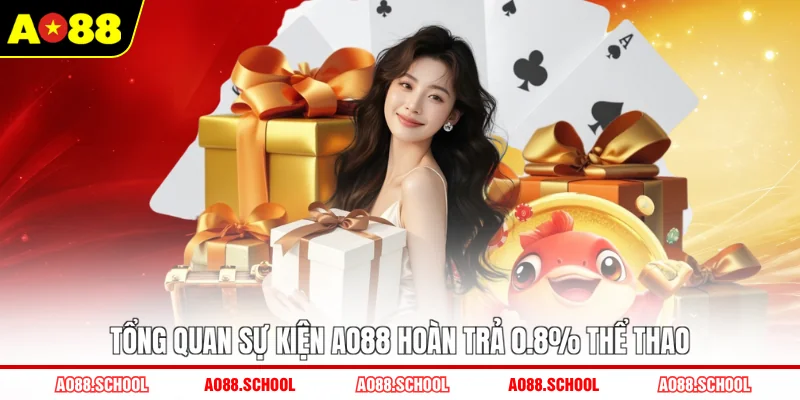 Tổng quan sự kiện AO88 hoàn trả 0.8% thể thao